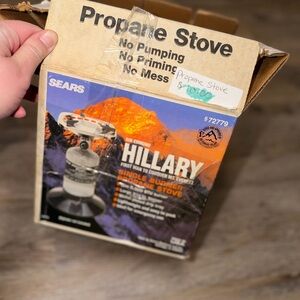 Sears Propane Stove with Black and White Design